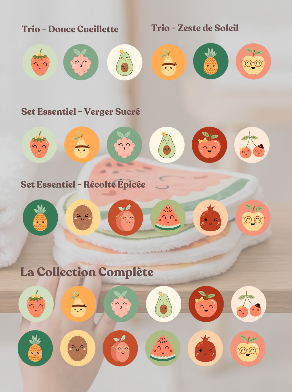 Les Maxi-Carrés de Soin "Le Jardin Gourmand"